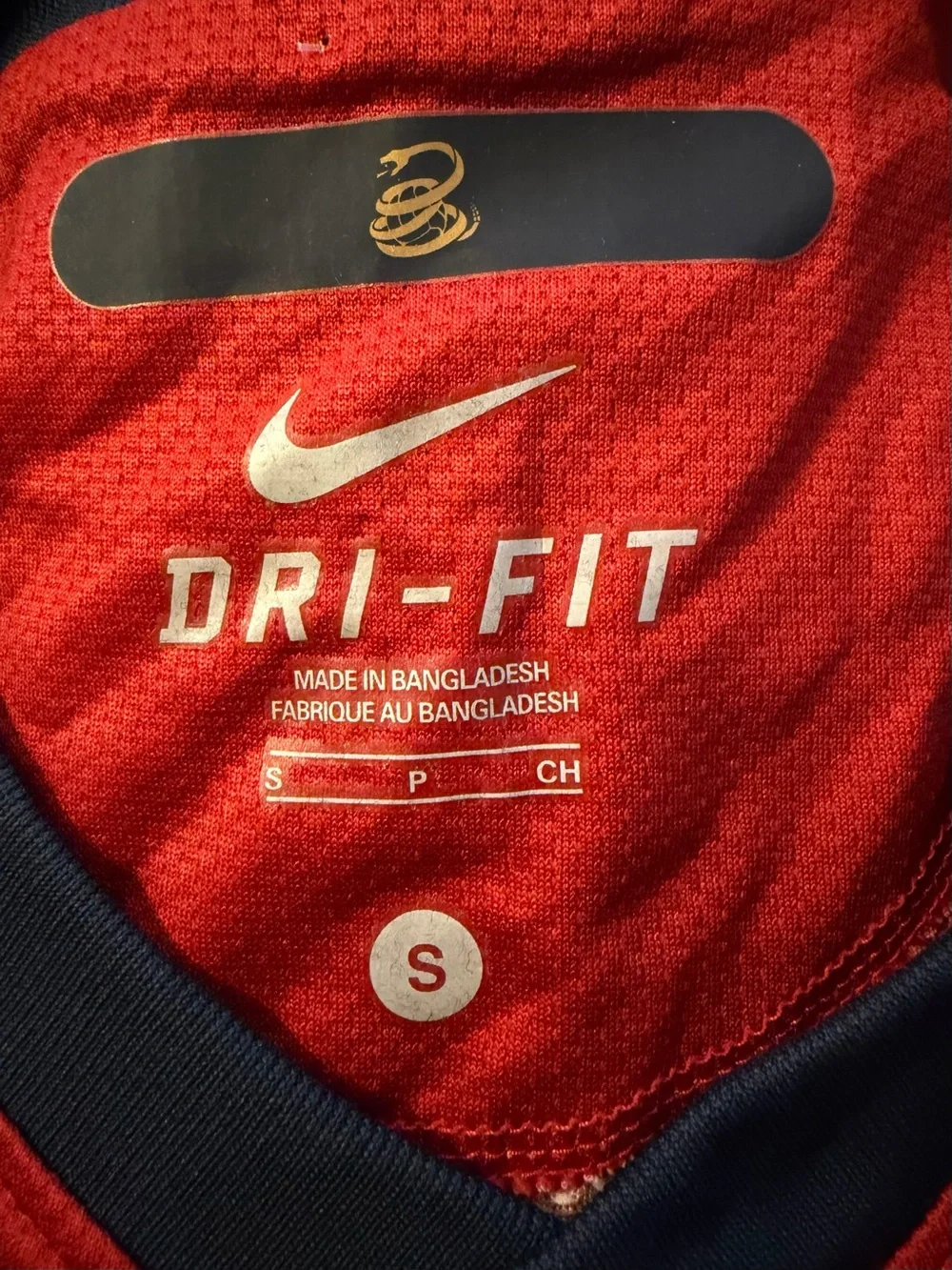 Vintage Nike Authentic US Soccer Red & Navy Dri-FIT Jersey- World Cup 2010